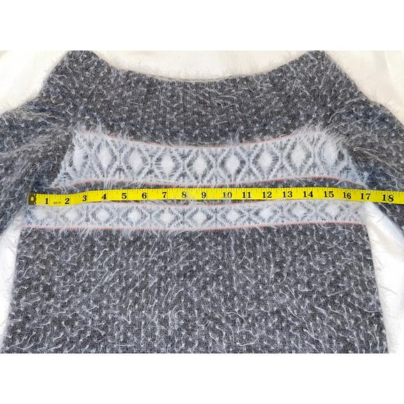 Anthropologie Sleeping on Snow Wool Blend Sweater - Size S - Off Shoulder, SOFT! - Picture 12 of 12